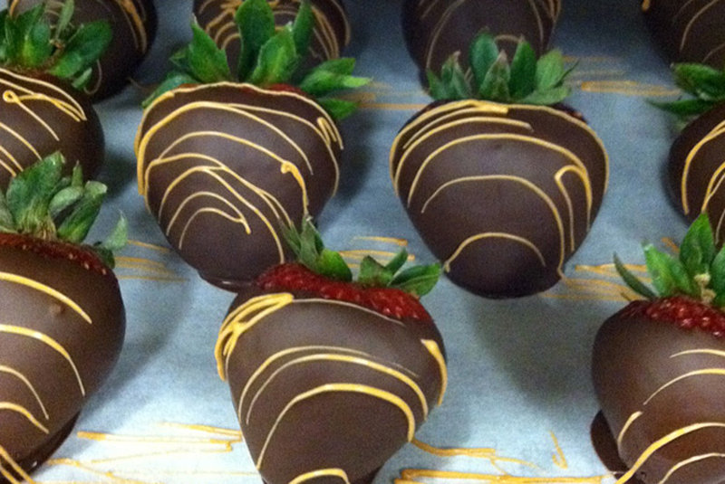 Photo of chocolate dipped strawberries